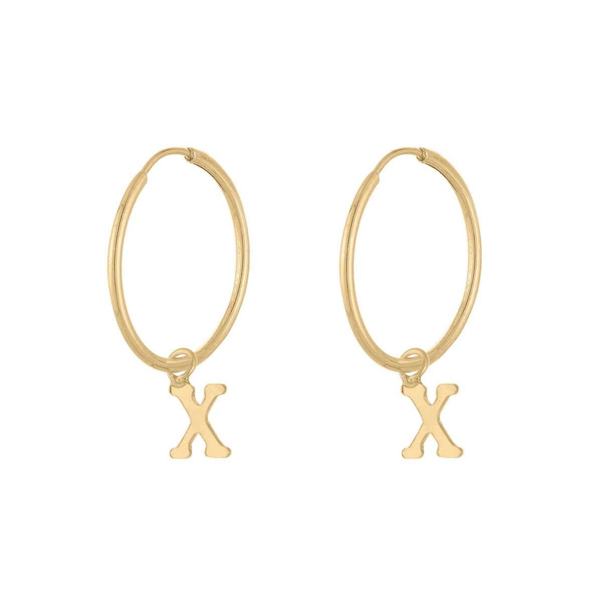 Brinco Ouro 18k Letras