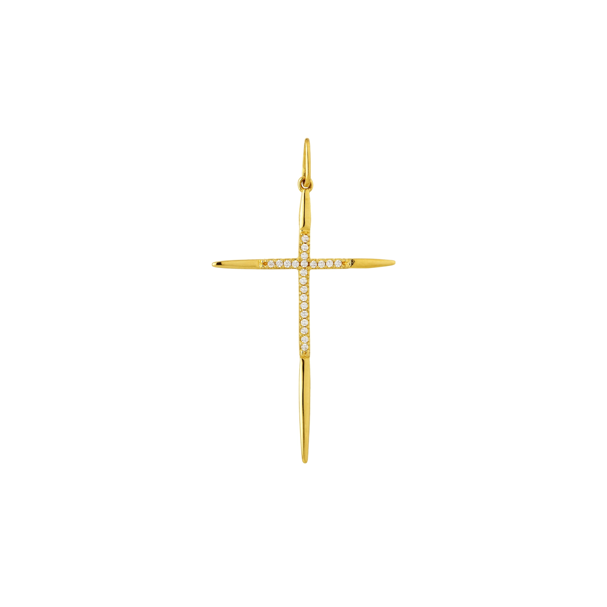 Pingente Ouro 18k Cruz Crucifixo 1.75 gramas pingente