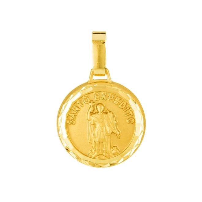 Pingente Ouro 18k Medalha Santo Expedito 0.95 gramas