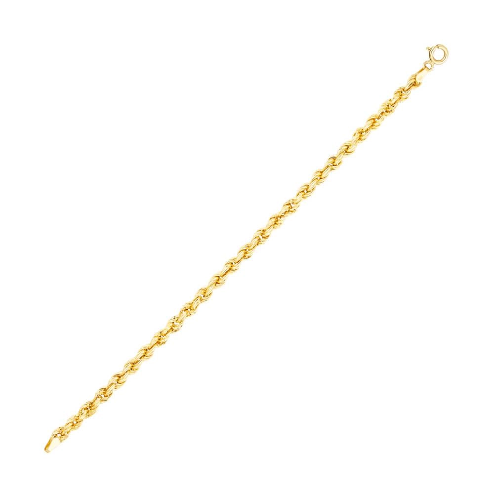 Pulseira Ouro 18k Corda 19cm 5.25 Gramas lateral