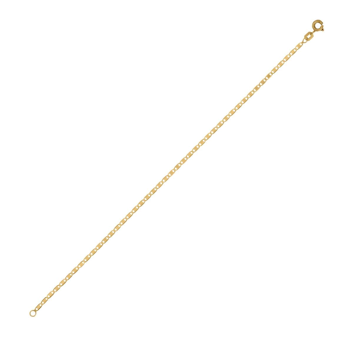 Pulseira Ouro 18k Piastrine 17cm 2mm Malha