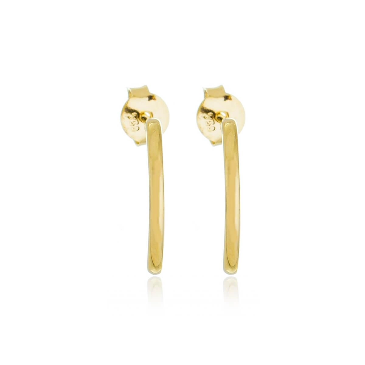 Brinco Ouro 18k Argola Gancho 1.10cm