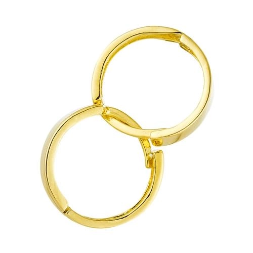 Brinco Ouro 18k Argola Redonda 1.65 gramas