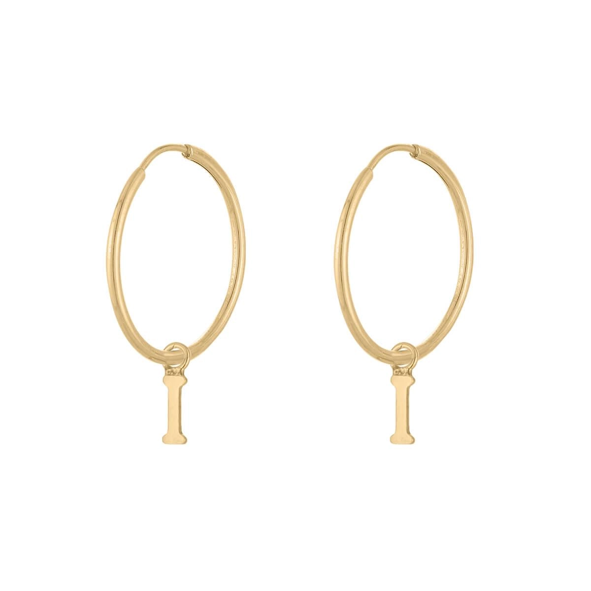 Brinco Ouro 18k Letras