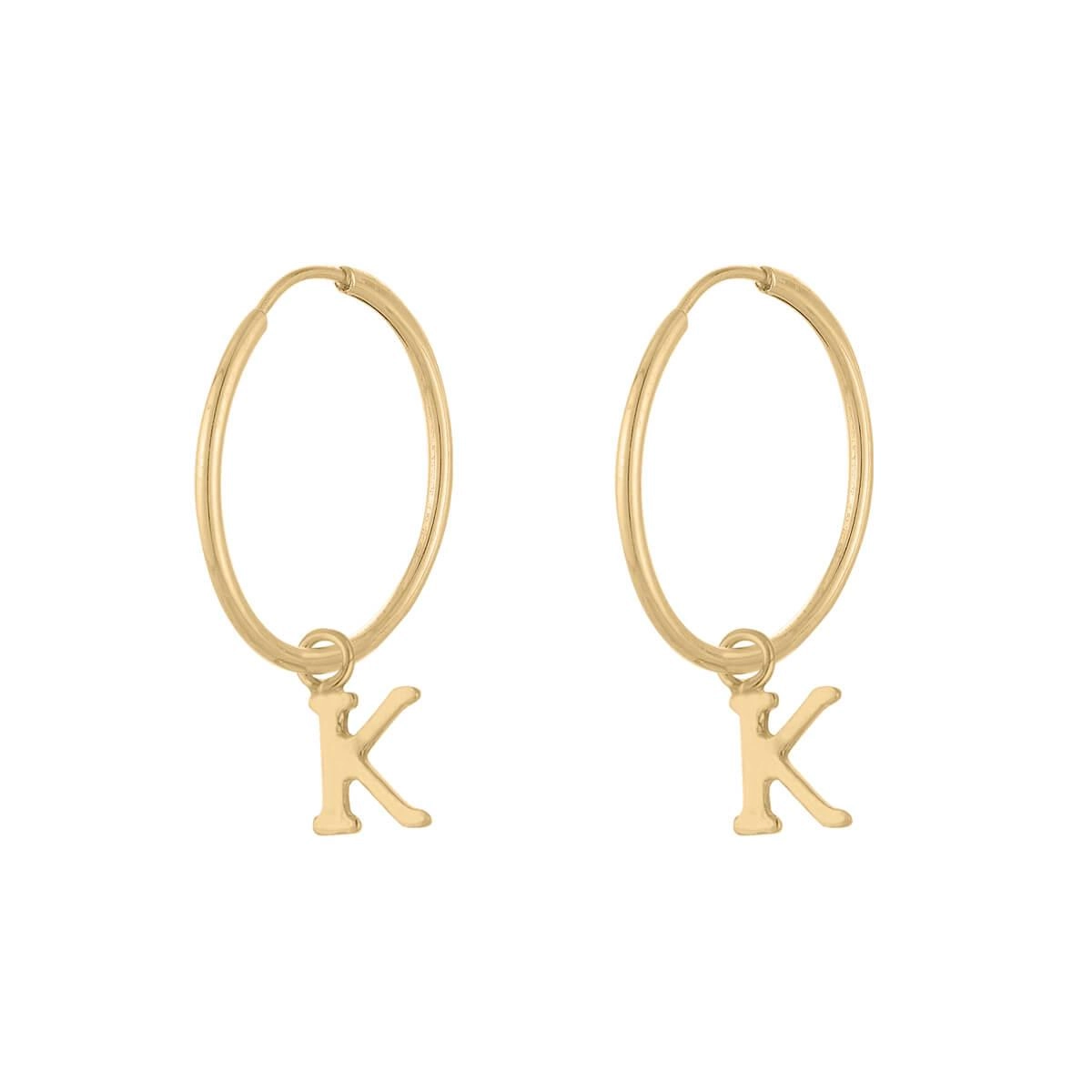 Brinco Ouro 18k Letras