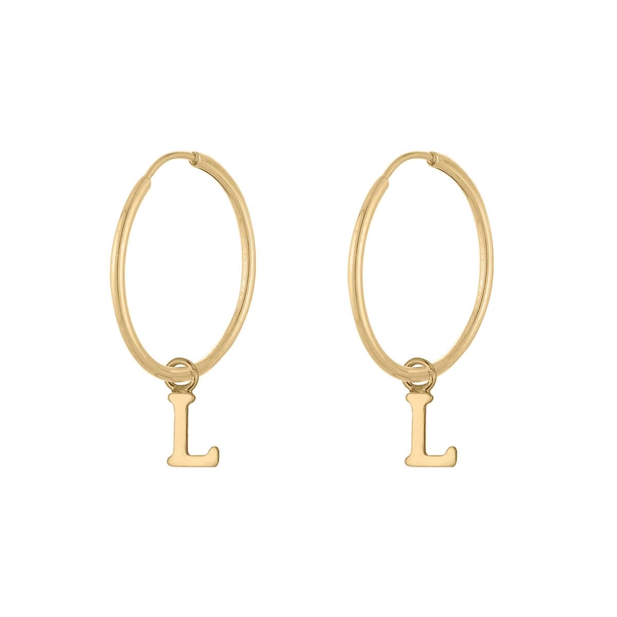 Brinco Ouro 18k Letras