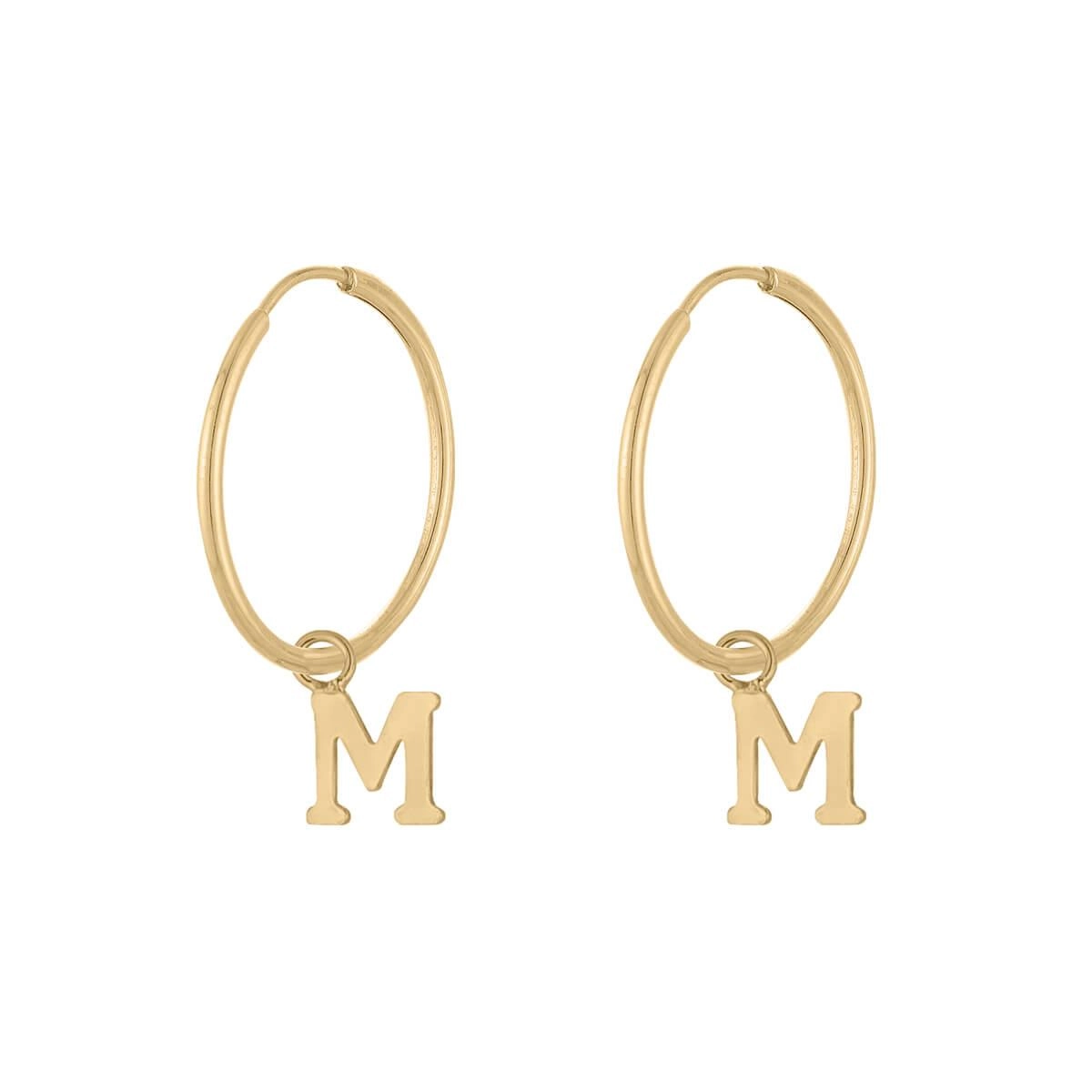 Brinco Ouro 18k Letras