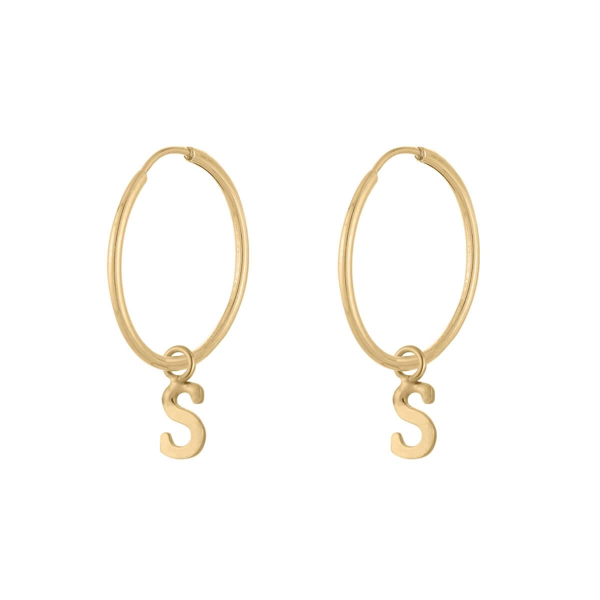 Brinco Ouro 18k Letras