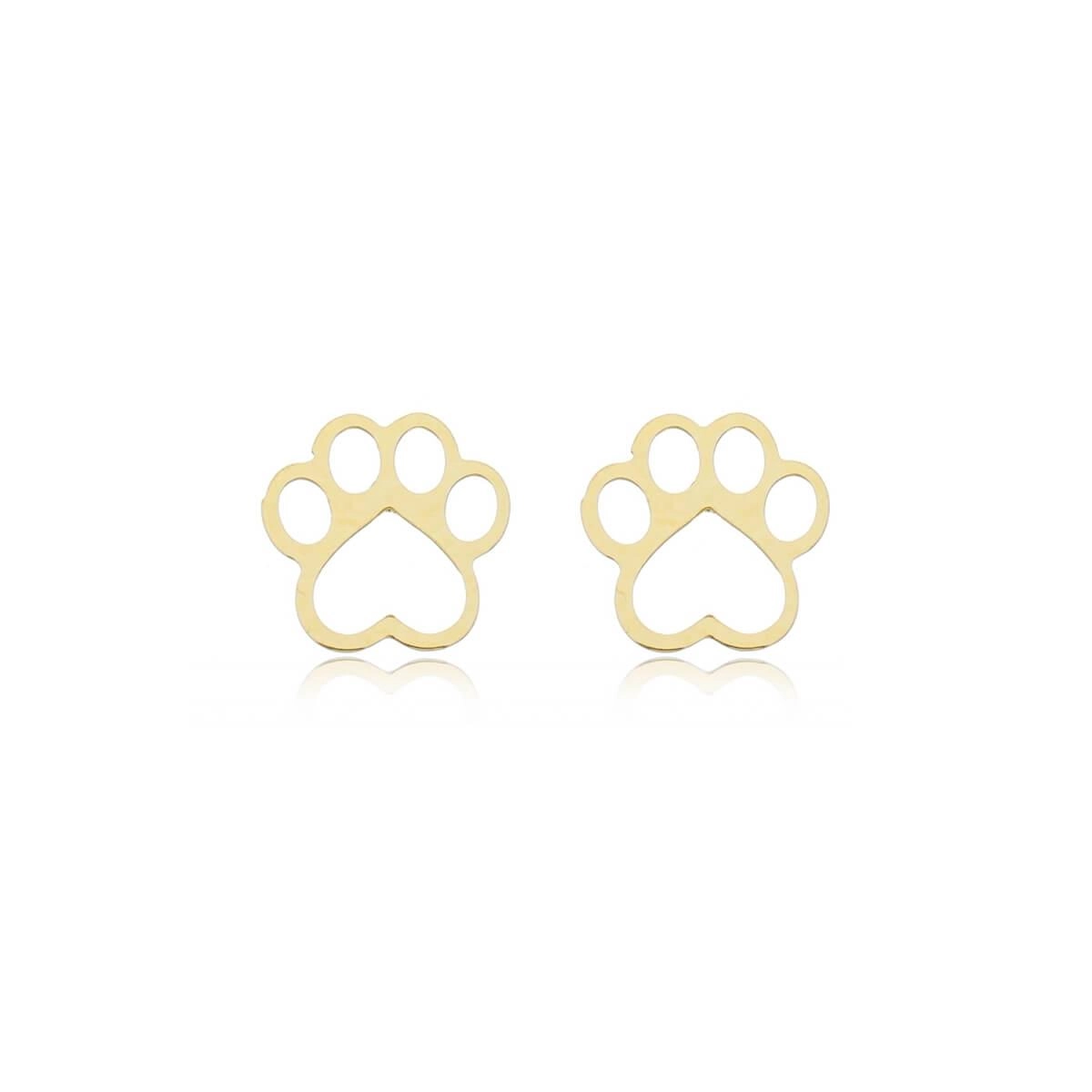 Brinco Ouro 18k Patinha 9.00mm 