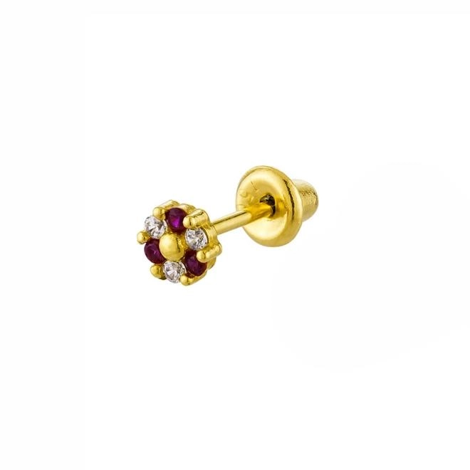 Piercing Orelha Ouro 18k Tragus Pink 0.20 gramas