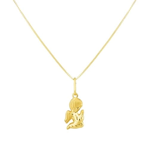 Pingente Ouro 18k Anjo Ajoelhado 0.30 gramas