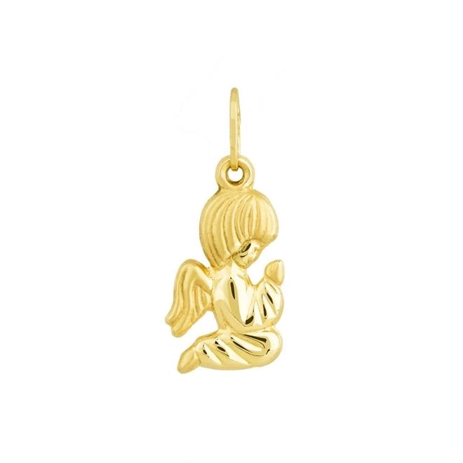 Pingente Ouro 18k Anjo Ajoelhado 0.35 gramas