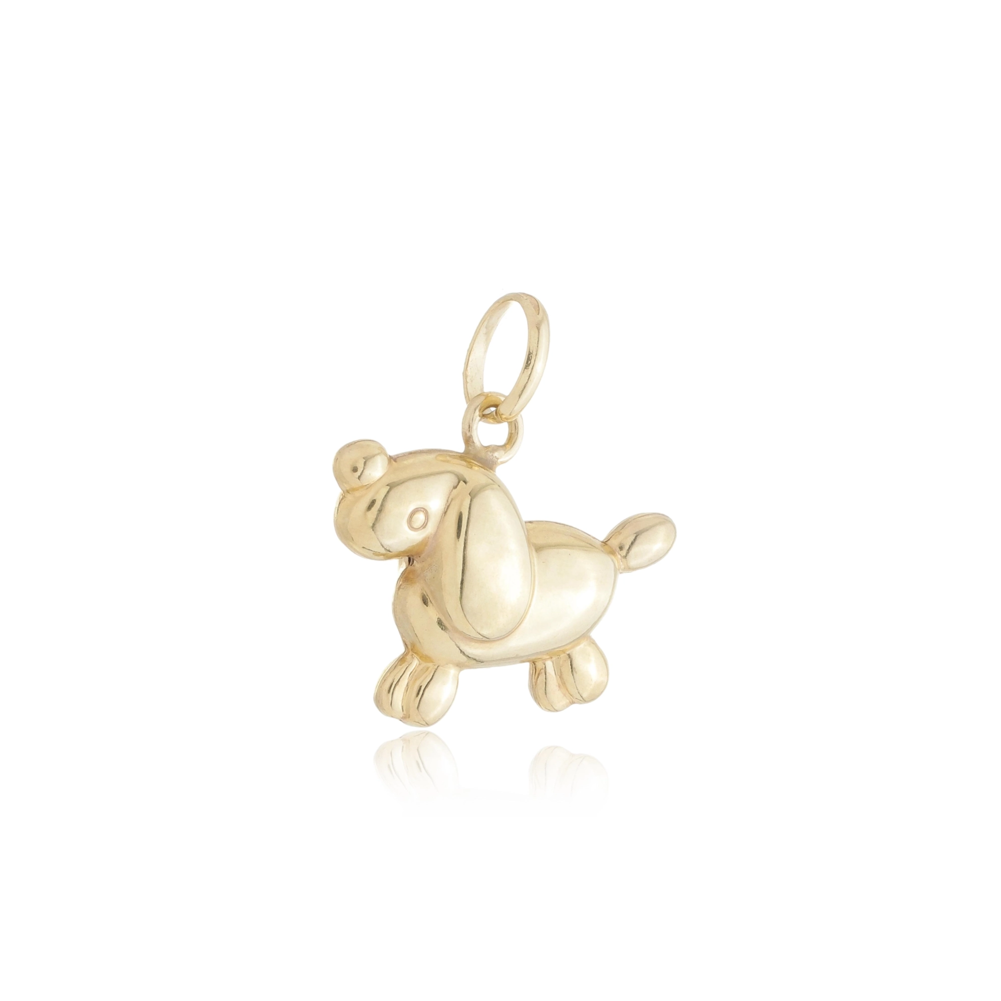 Pingente Ouro 18k Cachorro 1.90cm