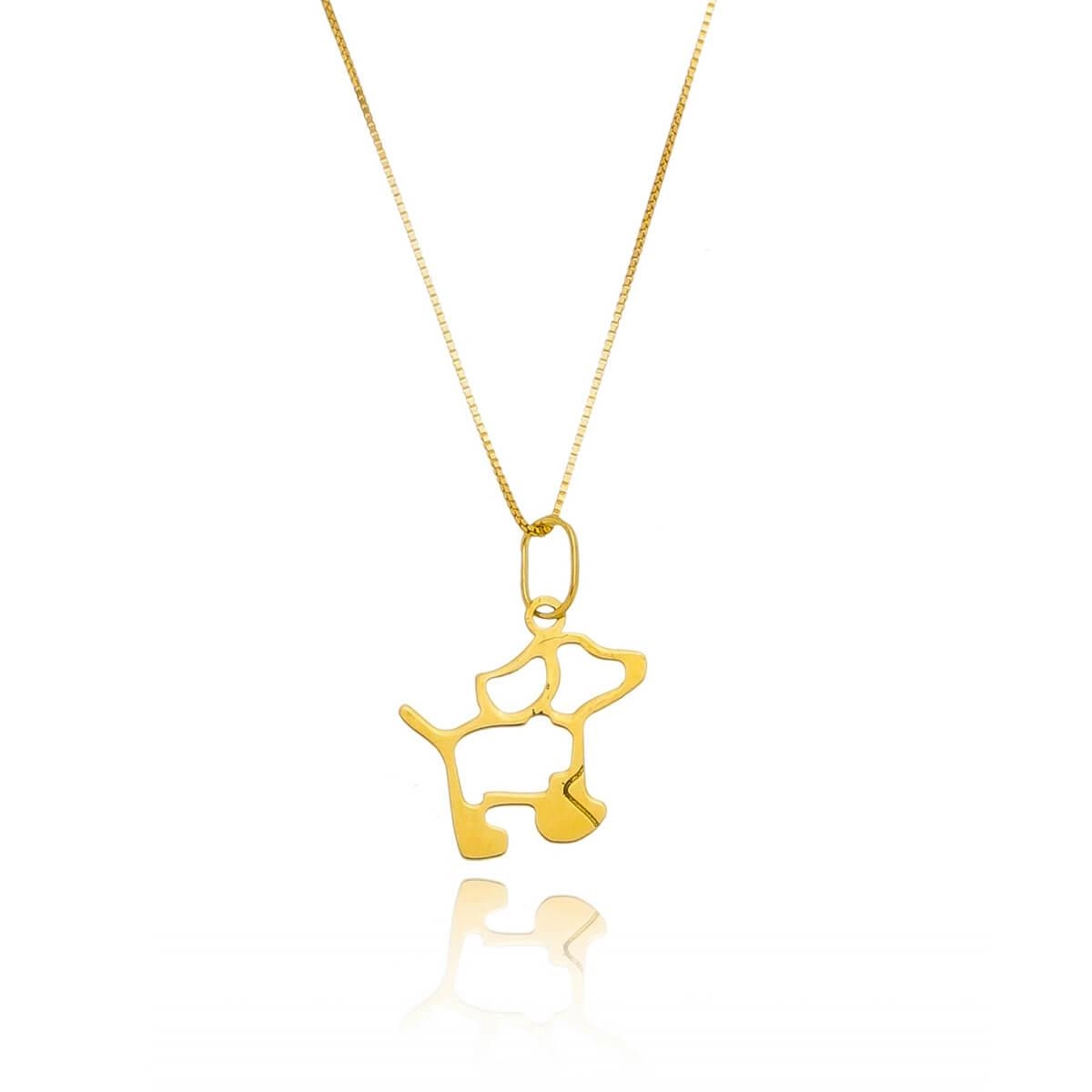 Pingente Ouro 18k Cachorro 12mm