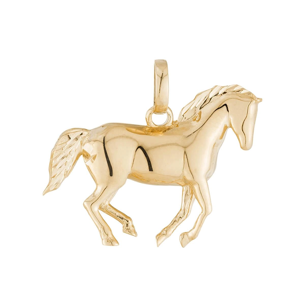 Pingente Ouro 18k Cavalo 13mm