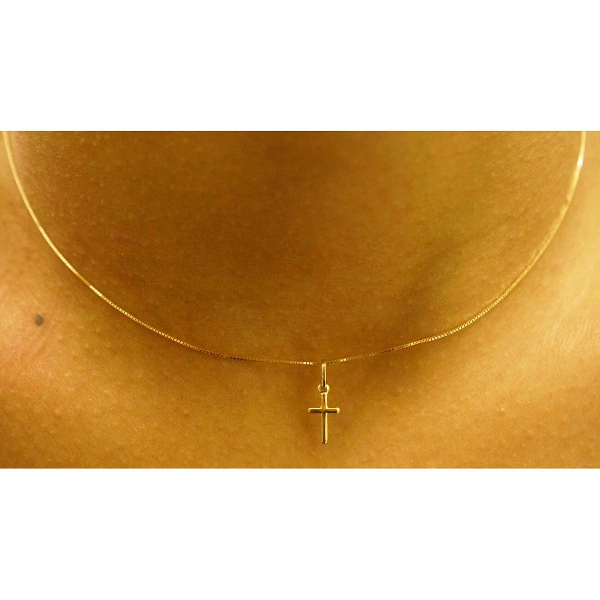 Pingente Ouro 18k Crucifixo 0.30 gramas