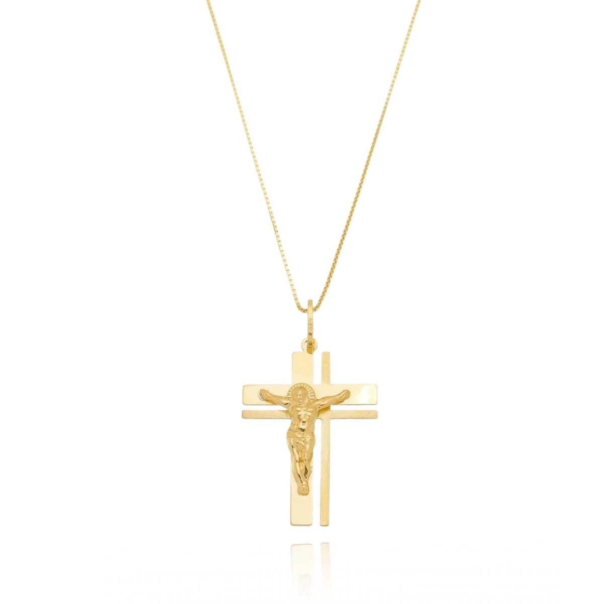 Pingente Ouro 18k Crucifixo 27.30mm 