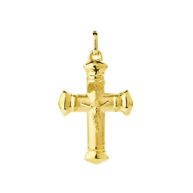 Pingente Ouro 18k Cruz Cristo 1.45 Gramas