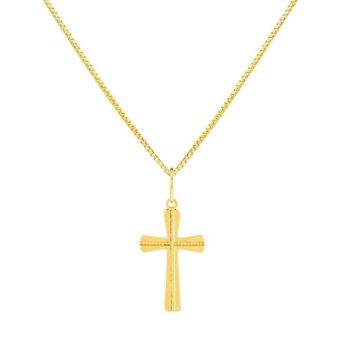 Pingente Ouro 18k Cruz Crucifixo 0.35 gramas