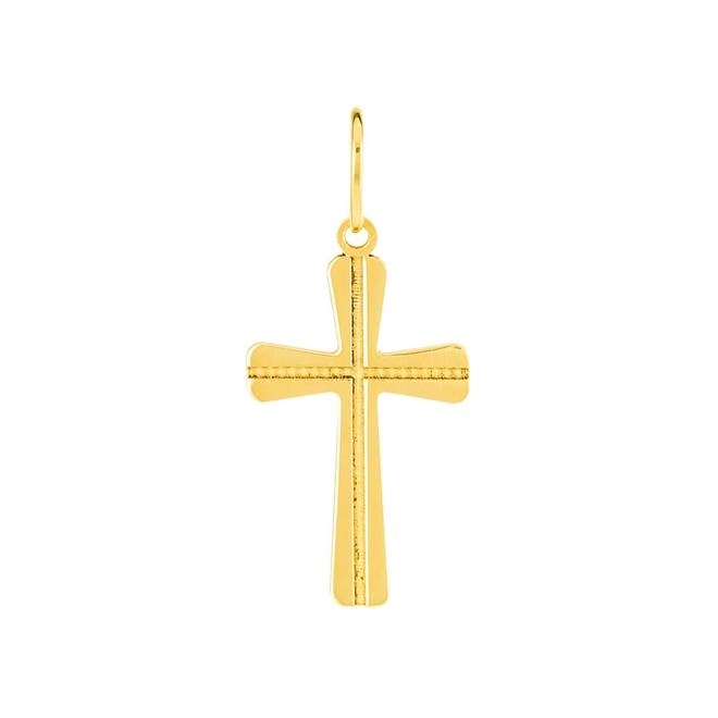 Pingente Ouro 18k Cruz Crucifixo 0.35 gramas