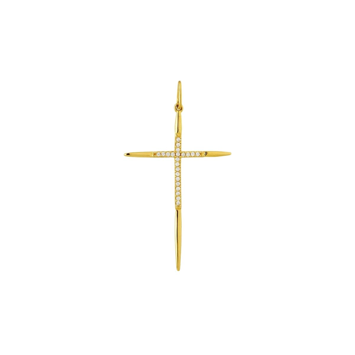 Pingente Ouro 18k Cruz Crucifixo 1.75 gramas