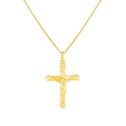 Pingente Ouro 18k Cruz Crucifixo 2.50 gramas