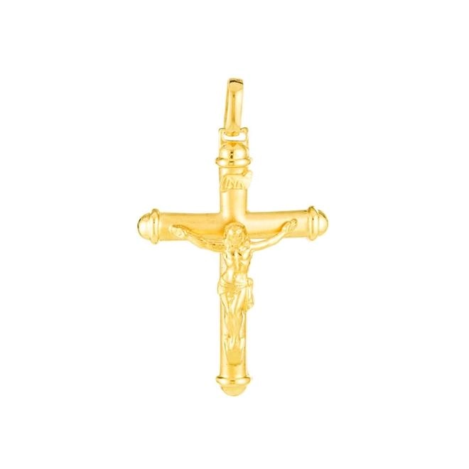 Pingente Ouro 18k Cruz Crucifixo 2.50 gramas