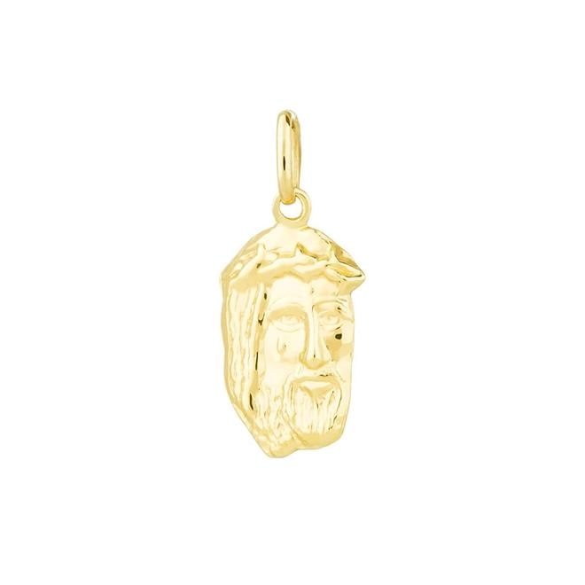 Pingente Ouro 18k Face De Cristo 0.30 gramas