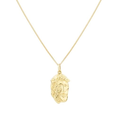 Pingente Ouro 18k Face de Cristo 0.85 gramas