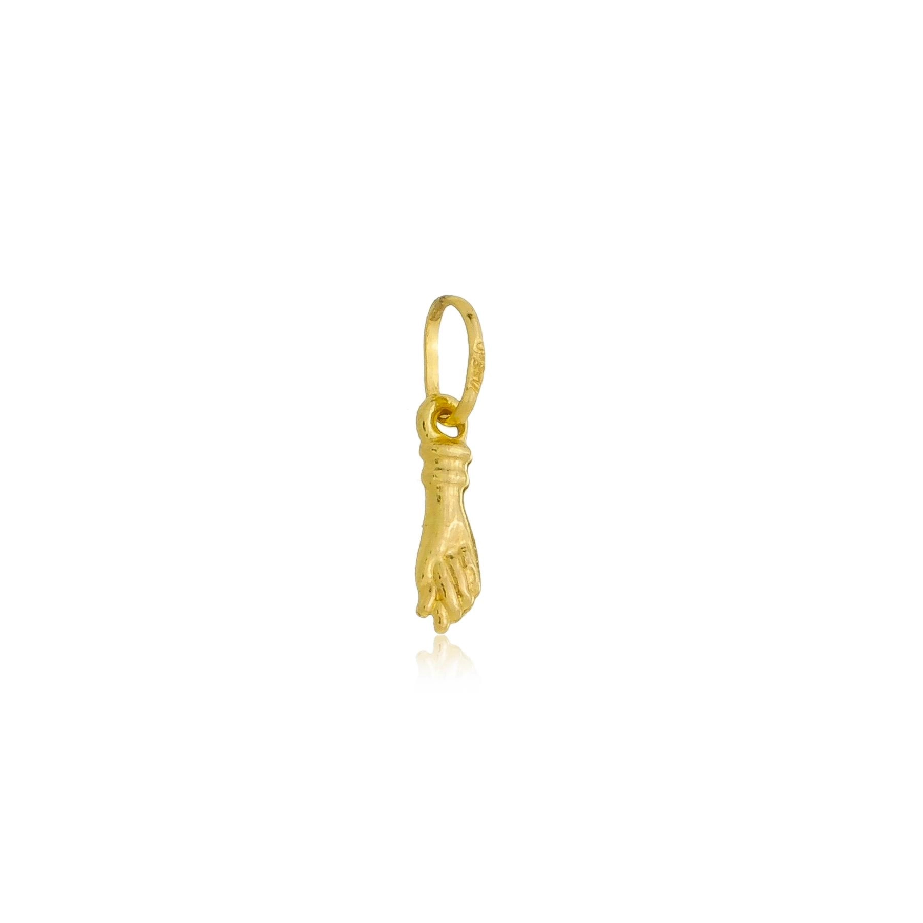 Pingente Ouro 18k Figa Mini 9mm