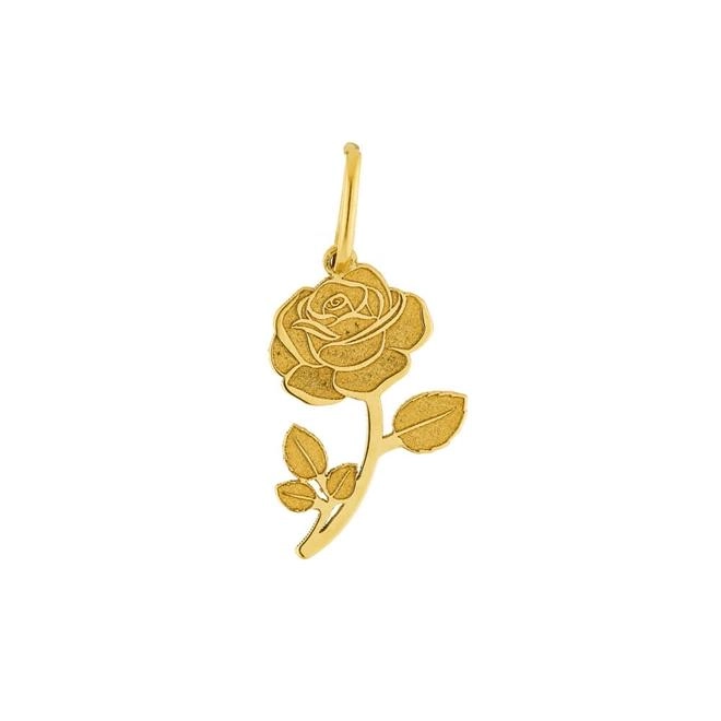 Pingente Ouro 18k Flor 0.50 gramas