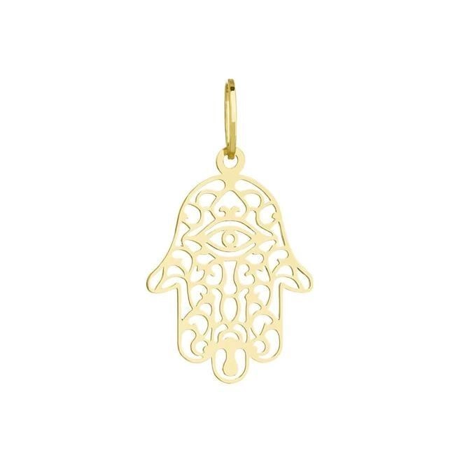 Pingente Ouro 18k Hamsa 0.35 gramas PHA025