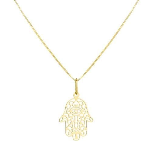 Pingente Ouro 18k Hamsa 0.35 gramas PHA035