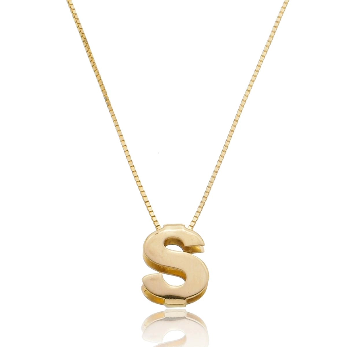 Pingente Ouro 18k Letras