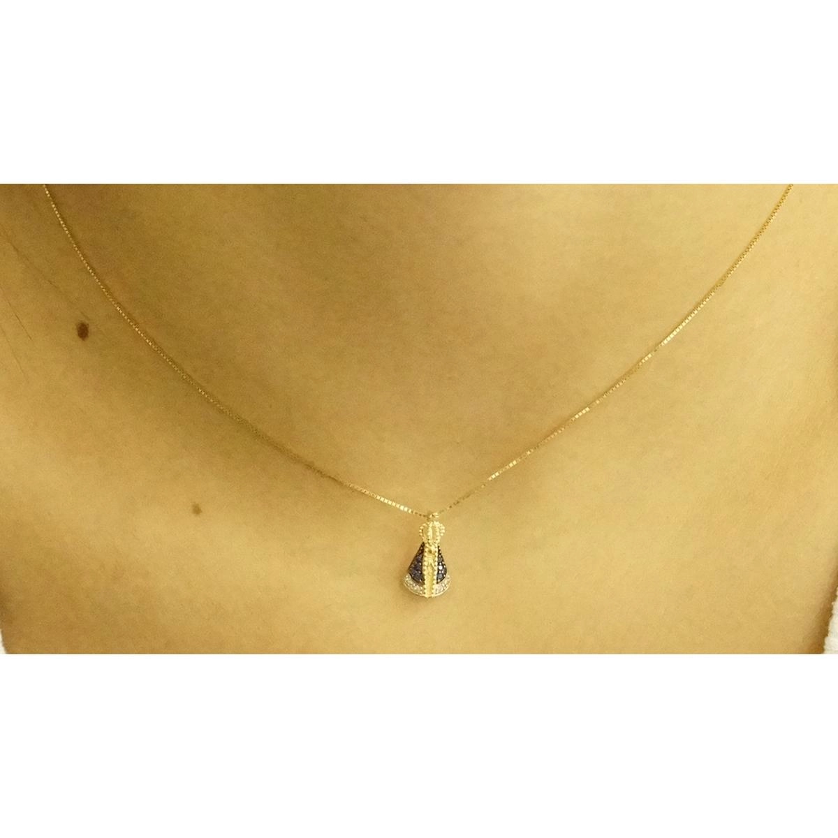 Pingente Ouro 18k Nossa Senhora 0.75 gramas