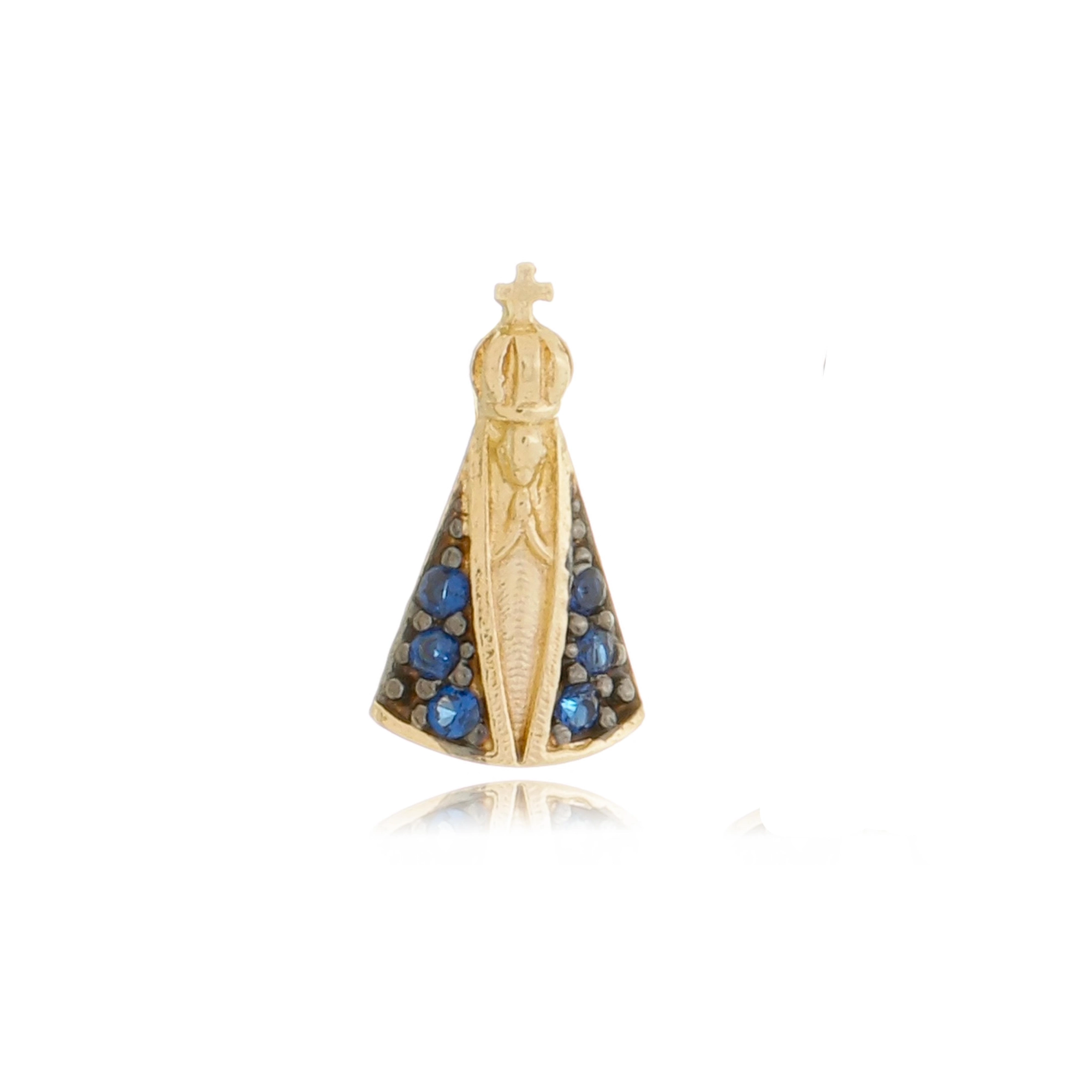 Pingente Ouro 18k Nossa Senhora 1cm