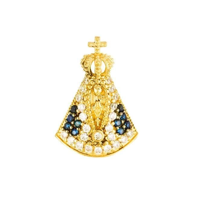 Pingente Ouro 18k Nossa Senhora Aparecida 0.85 gramas PAP085