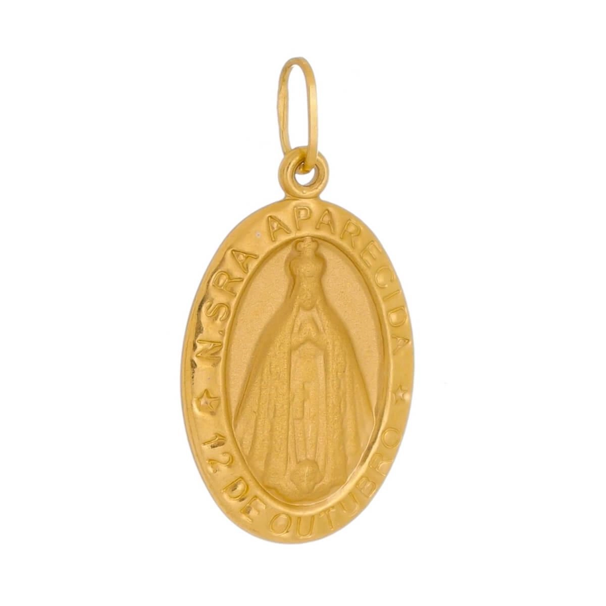 Pingente Ouro 18k Nossa Senhora Aparecida 17.50mm