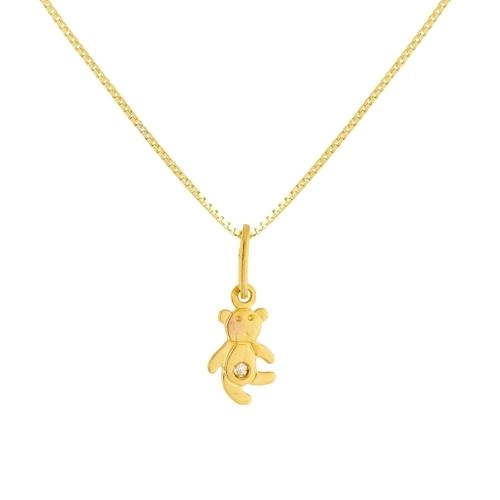 Pingente Ouro 18k Urso 0.20 gramas