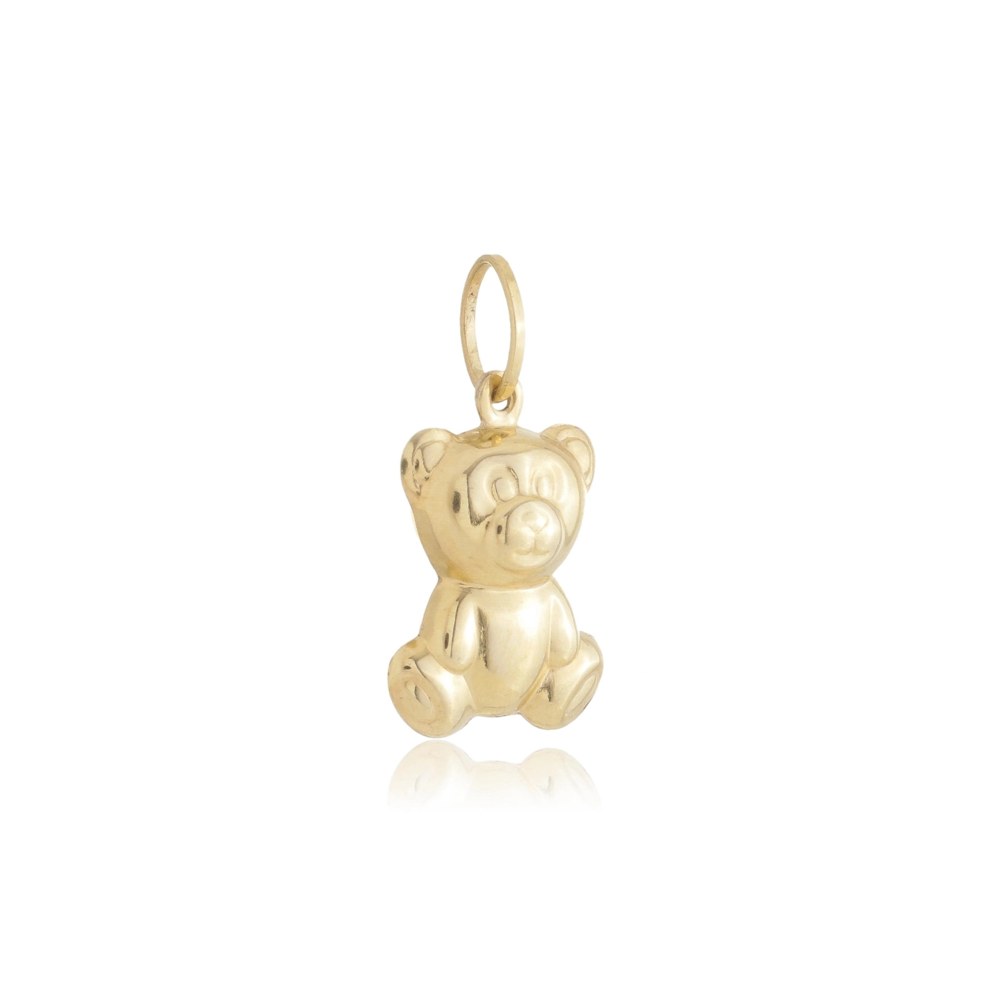 Pingente Ouro 18k Urso Oco 1.95cm