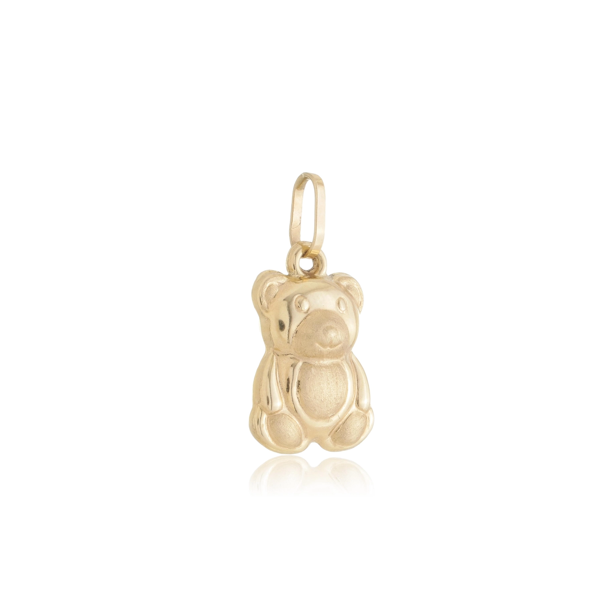 Pingente Ouro 18k Urso Oco 2.45cm