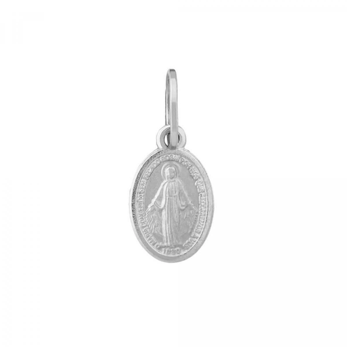 Pingente Prata 925 Santa Nossa Senhora das Graças Milagrosa 20mm