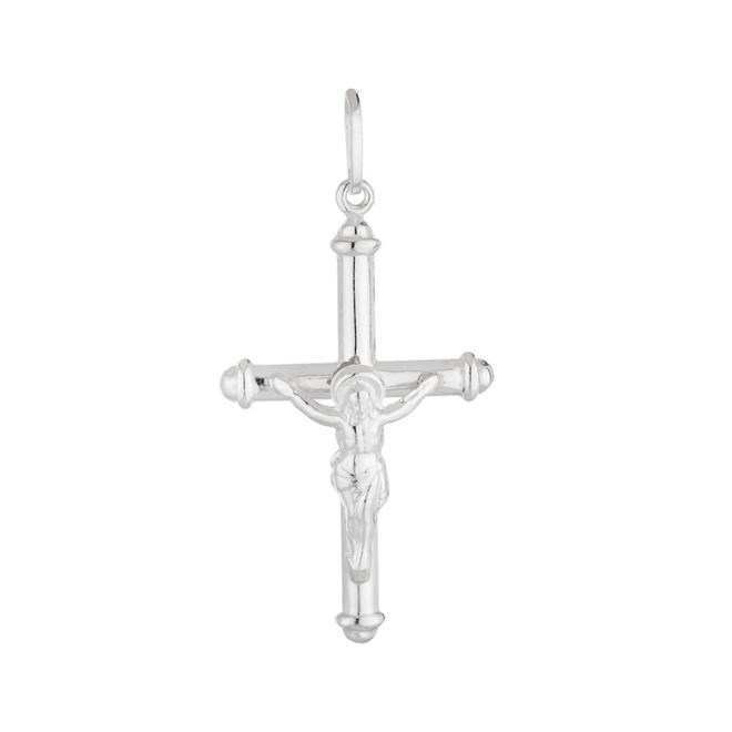 Pingente Prata Cruz Crucifixo 33mm Prata 925