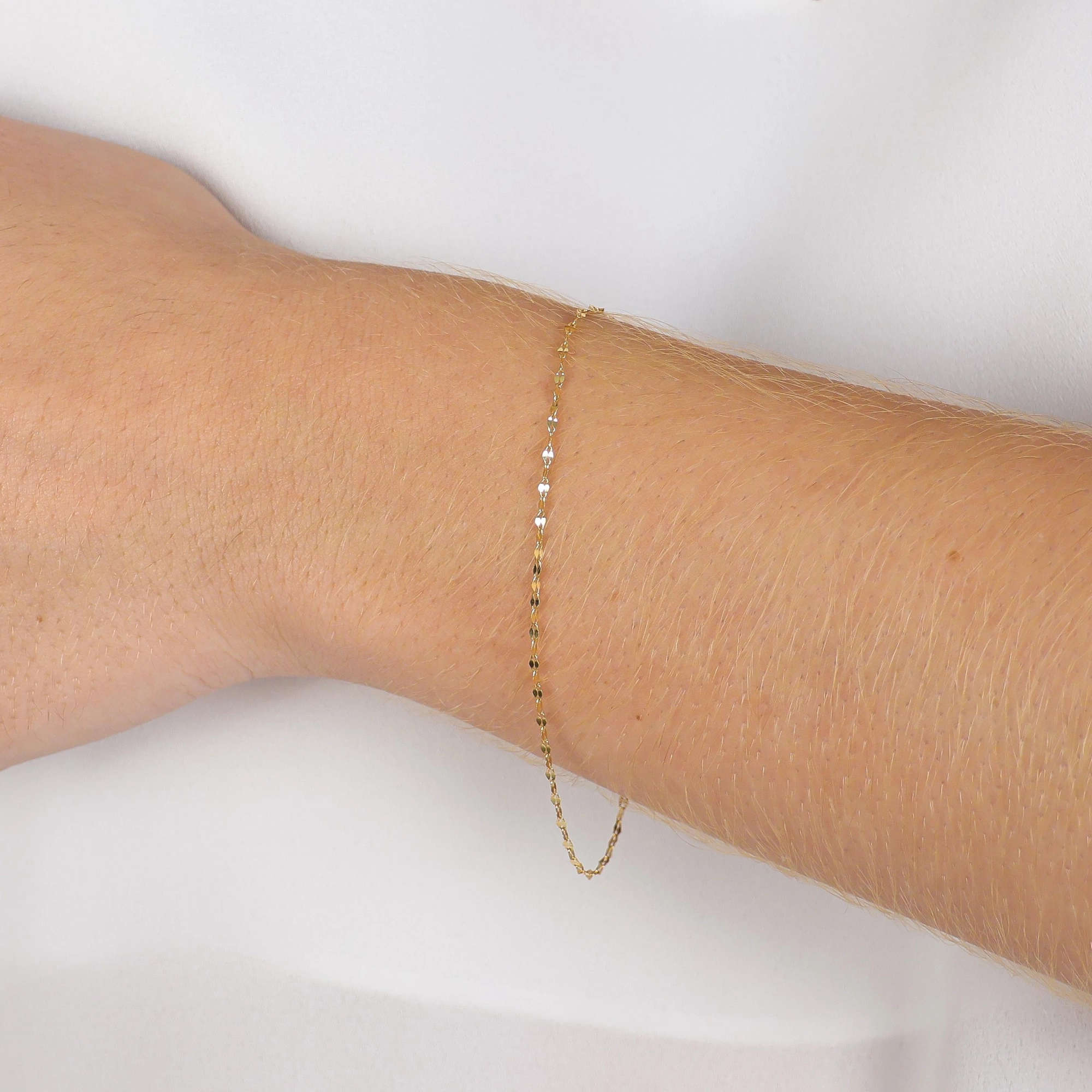 Pulseira Ouro 18k Coffee 18cm