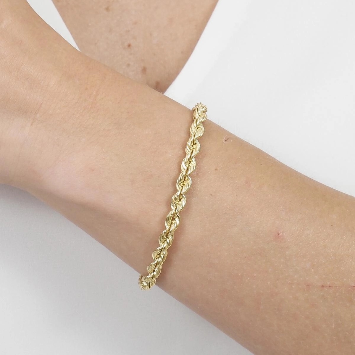 Pulseira Ouro 18k Corda 18cm 5.00mm