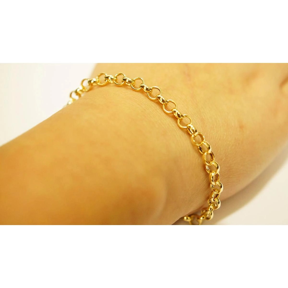 Pulseira Ouro 18k Elo Português 20cm 3.80 gramas