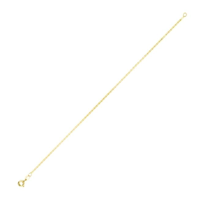 Pulseira Ouro 18k Piastrine 17cm 0.60 gramas