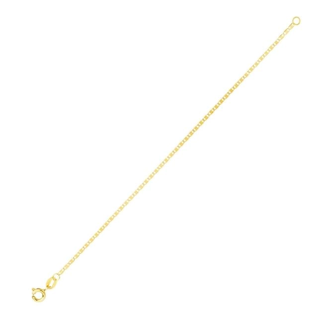 Pulseira Ouro 18k Piastrine 18cm 0.85 gramas