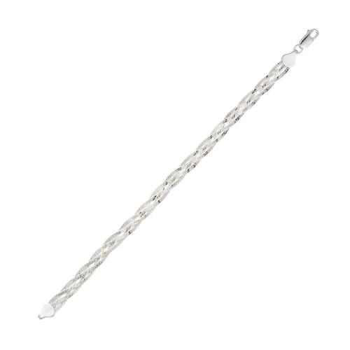 Pulseira Prata 925 Feminina 4 Fios 18.50cm 5.00 Gramas