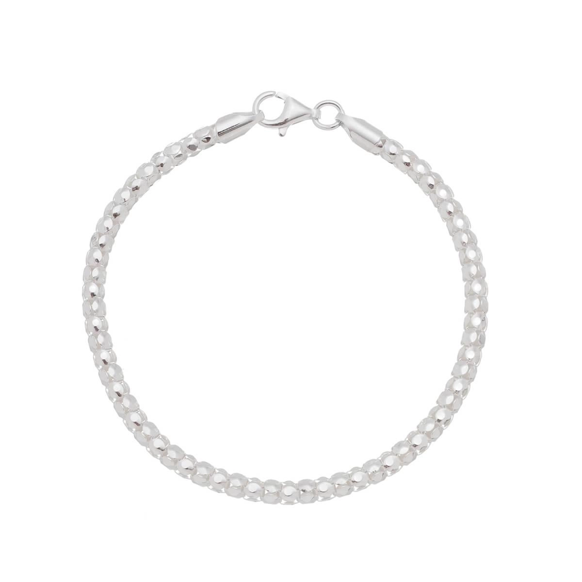 Pulseira Prata Pipoca 19cm Prata 925